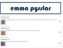 Tablet Screenshot of emmapysslar.blogspot.com