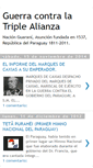 Mobile Screenshot of laguerradelatriplealianza.blogspot.com