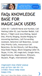 Mobile Screenshot of magicjackfaqs.blogspot.com