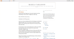 Desktop Screenshot of mariacarlsson.blogspot.com