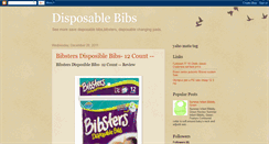 Desktop Screenshot of disposable-bibs.blogspot.com