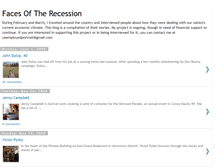 Tablet Screenshot of facesoftherecession.blogspot.com