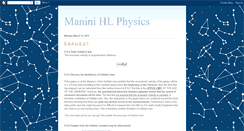 Desktop Screenshot of manini-hlphysics.blogspot.com