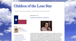 Desktop Screenshot of childrenofthelonestar.blogspot.com