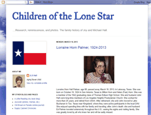 Tablet Screenshot of childrenofthelonestar.blogspot.com