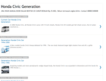 Tablet Screenshot of hondacivicgeneration.blogspot.com