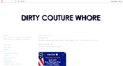 Desktop Screenshot of dirtycouturewhore.blogspot.com