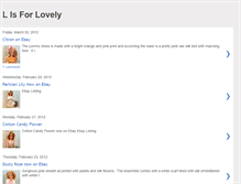 Tablet Screenshot of lisforlovely.blogspot.com