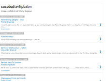 Tablet Screenshot of cocobutterlipbalm.blogspot.com