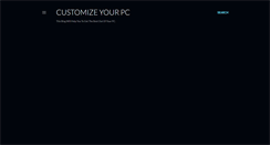Desktop Screenshot of customizzeyourpc.blogspot.com