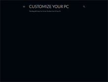 Tablet Screenshot of customizzeyourpc.blogspot.com