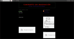 Desktop Screenshot of caminantesinimaginacion.blogspot.com