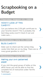 Mobile Screenshot of budgetscrappin.blogspot.com