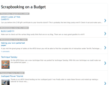 Tablet Screenshot of budgetscrappin.blogspot.com