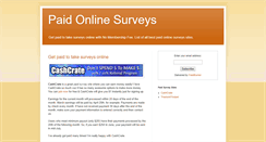 Desktop Screenshot of mypaidsurvey.blogspot.com