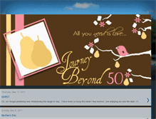 Tablet Screenshot of journeybeyond50.blogspot.com