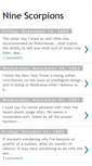 Mobile Screenshot of ninescorpions.blogspot.com
