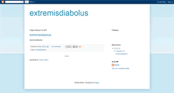 Desktop Screenshot of extremisdiabolus.blogspot.com