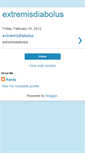 Mobile Screenshot of extremisdiabolus.blogspot.com