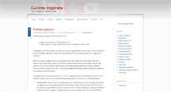 Desktop Screenshot of cuvinteinspirate.blogspot.com