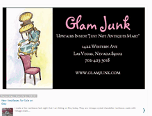 Tablet Screenshot of glamjunkgirl.blogspot.com