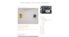 Desktop Screenshot of letsbringthedeadindoors.blogspot.com