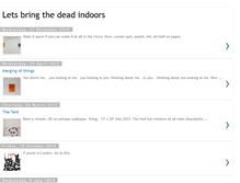 Tablet Screenshot of letsbringthedeadindoors.blogspot.com