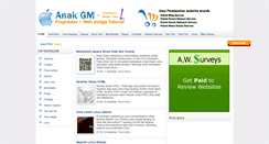 Desktop Screenshot of anakgm.blogspot.com