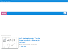 Tablet Screenshot of lindosdesenhosparacolorirnaweb.blogspot.com