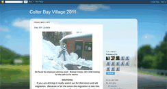 Desktop Screenshot of colterbayvillage2011.blogspot.com