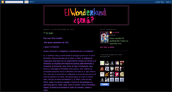 Desktop Screenshot of elwonderland.blogspot.com