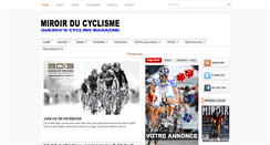 Desktop Screenshot of miroirducyclisme.blogspot.com