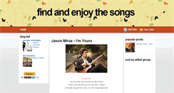 Desktop Screenshot of enjoythesong.blogspot.com