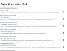 Tablet Screenshot of digitalgrandfatherclock.blogspot.com