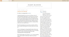 Desktop Screenshot of damnblonde.blogspot.com