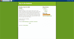 Desktop Screenshot of myhliferethink.blogspot.com