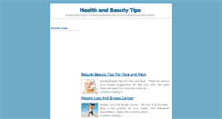 Desktop Screenshot of ahealthbeautytips.blogspot.com