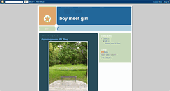 Desktop Screenshot of boymeetgirl.blogspot.com