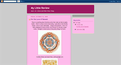 Desktop Screenshot of mylittlereview.blogspot.com