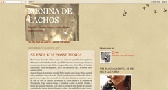 Desktop Screenshot of meninadecachos.blogspot.com