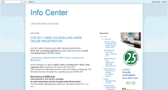 Desktop Screenshot of infocenterindia.blogspot.com