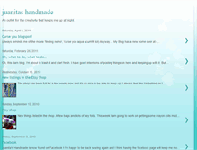 Tablet Screenshot of juanitashandmade.blogspot.com