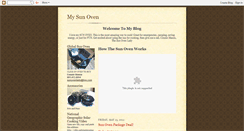 Desktop Screenshot of mysunoven.blogspot.com