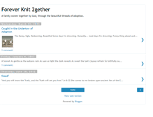 Tablet Screenshot of foreverknit2gether.blogspot.com