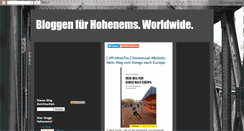Desktop Screenshot of hohenems-bloggt.blogspot.com