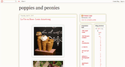 Desktop Screenshot of poppiesandpeonies.blogspot.com