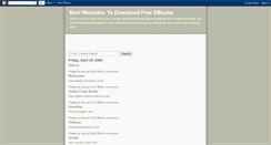 Desktop Screenshot of bestfreebook.blogspot.com
