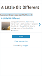 Mobile Screenshot of alittledifferent-cliveb.blogspot.com