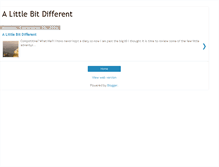 Tablet Screenshot of alittledifferent-cliveb.blogspot.com