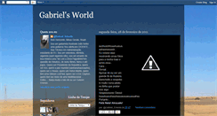 Desktop Screenshot of gabrielsworld91.blogspot.com